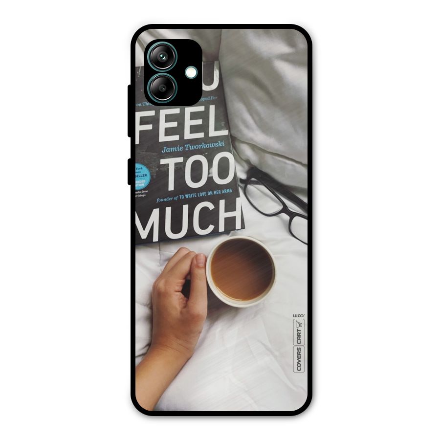 Good Reads And Coffee Metal Back Case for Galaxy A04