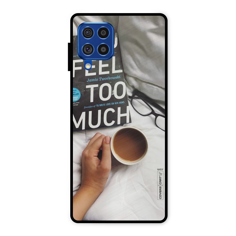 Good Reads And Coffee Metal Back Case for Galaxy F62