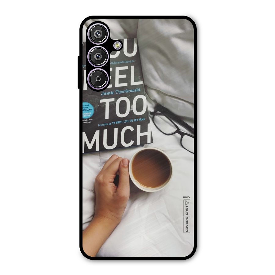 Good Reads And Coffee Metal Back Case for Galaxy M15