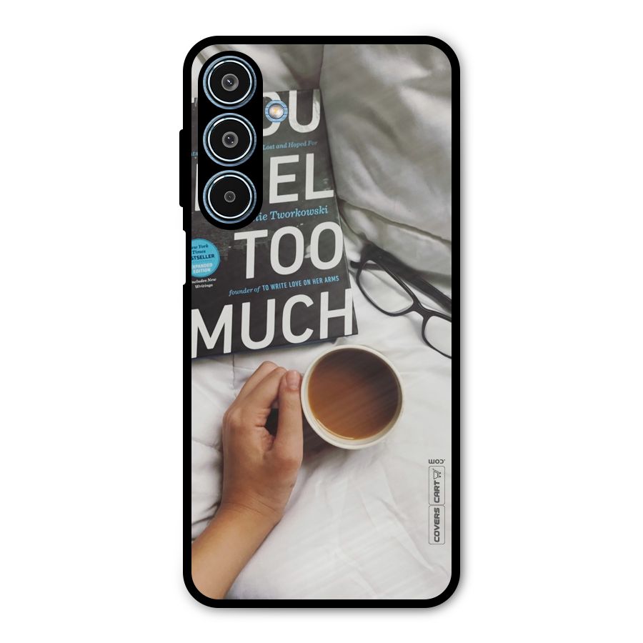 Good Reads And Coffee Metal Back Case for Galaxy M35
