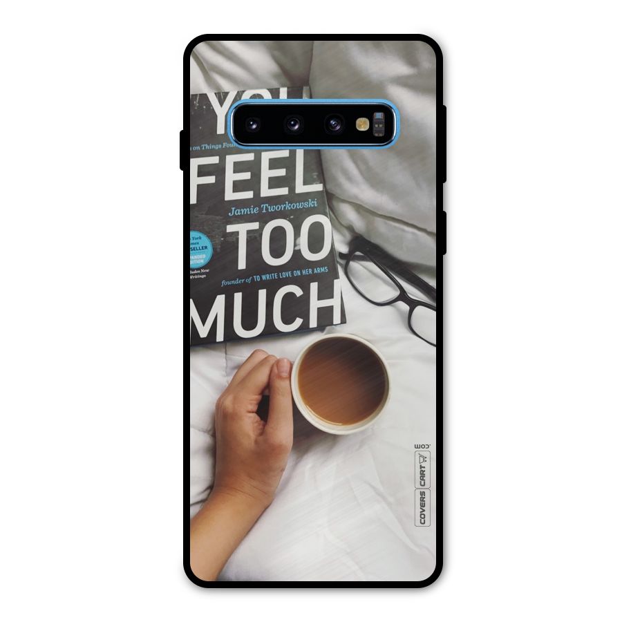 Good Reads And Coffee Metal Back Case for Galaxy S10