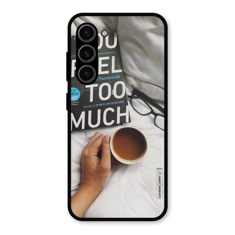Good Reads And Coffee Metal Back Case for Galaxy S23