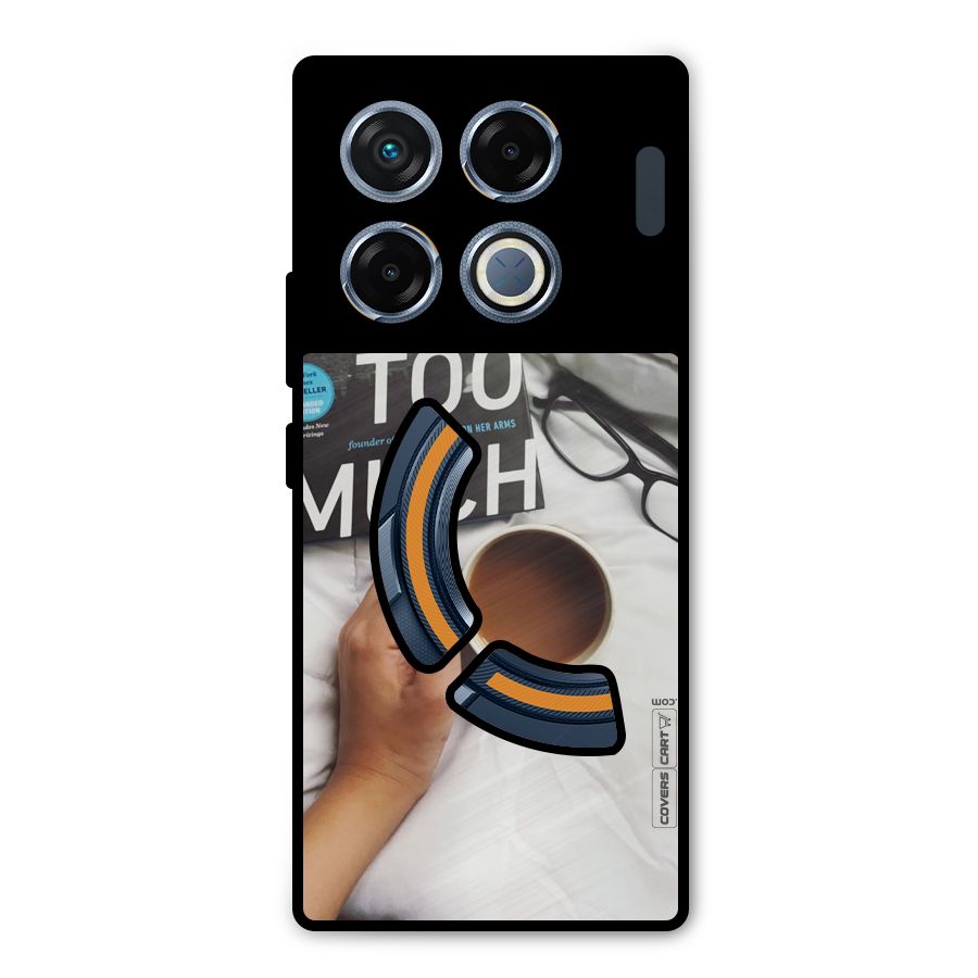 Good Reads And Coffee Metal Back Case for Infinix GT 20 Pro