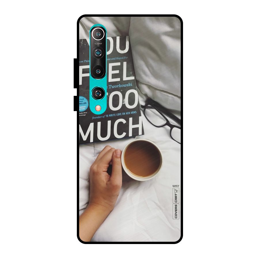 Good Reads And Coffee Metal Back Case for Mi 10