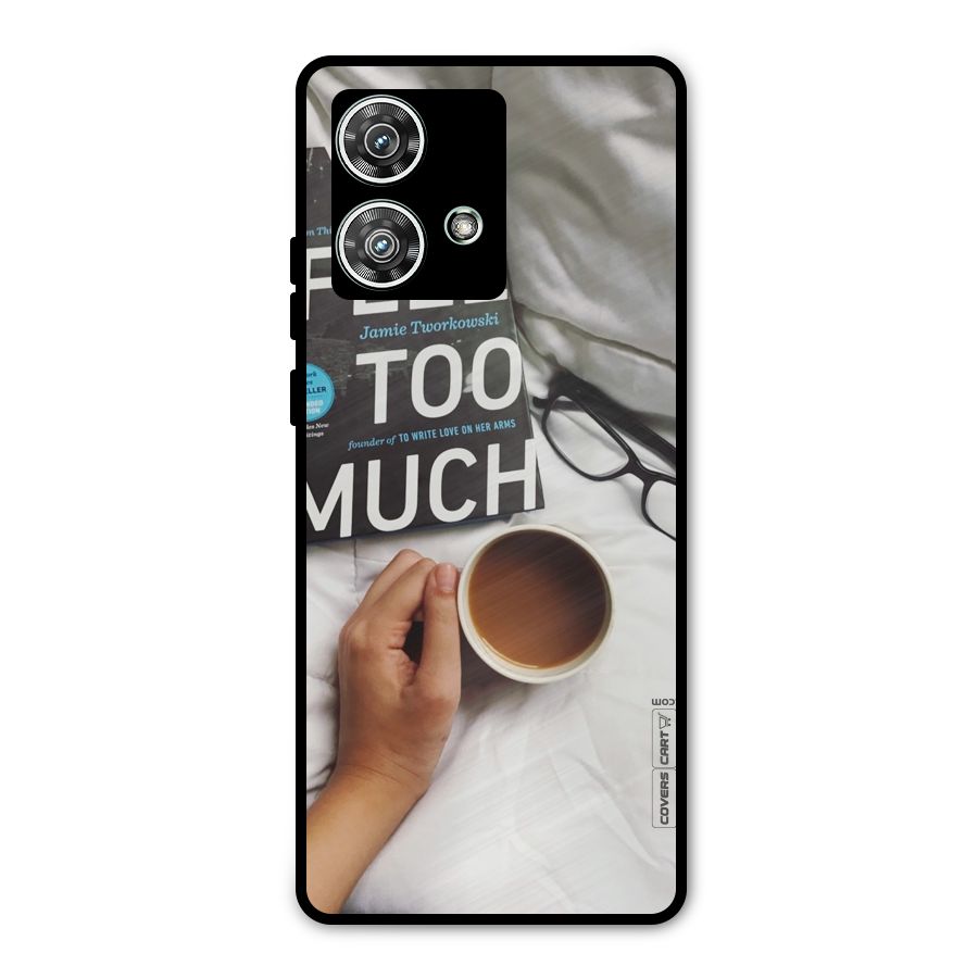 Good Reads And Coffee Metal Back Case for Motorola Edge 40 Neo