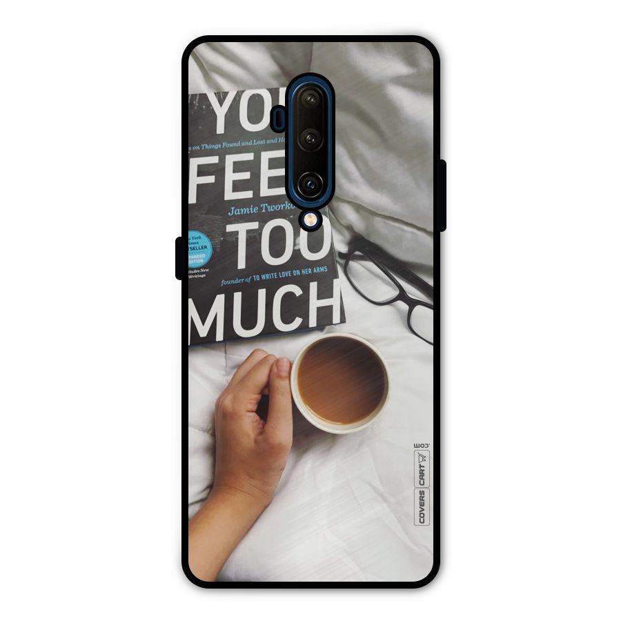 Good Reads And Coffee Metal Back Case for OnePlus 7T Pro