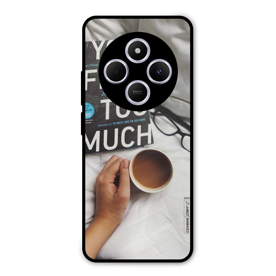 Good Reads And Coffee Metal Back Case for Poco C75 5G