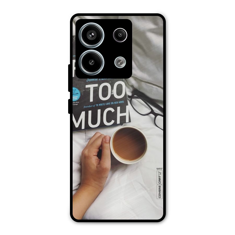 Good Reads And Coffee Metal Back Case for Redmi Note 13 Pro 5G