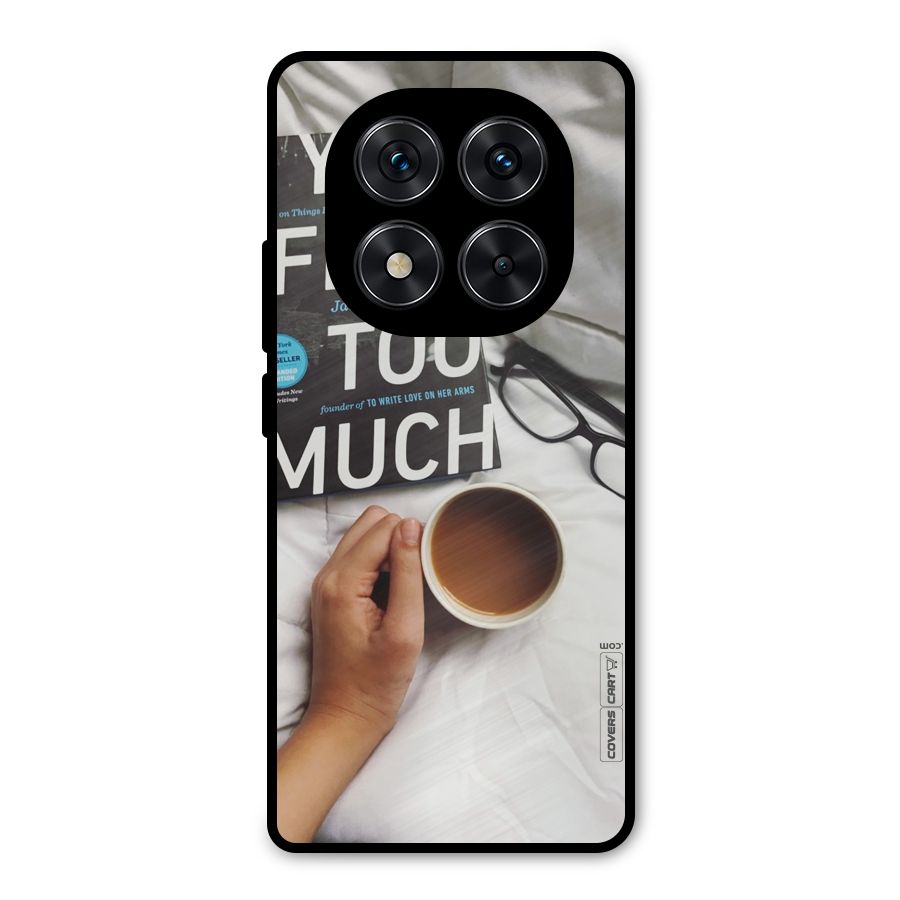 Good Reads And Coffee Metal Back Case for Redmi Note 14 Pro 5G