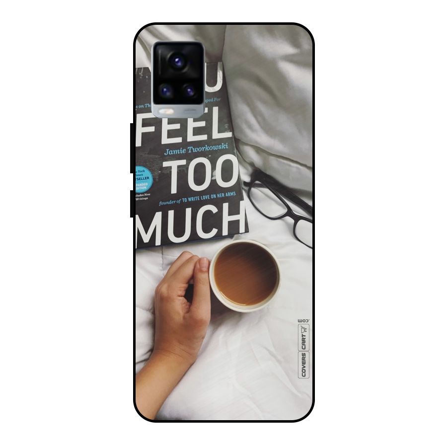 Good Reads And Coffee Metal Back Case for Vivo V20