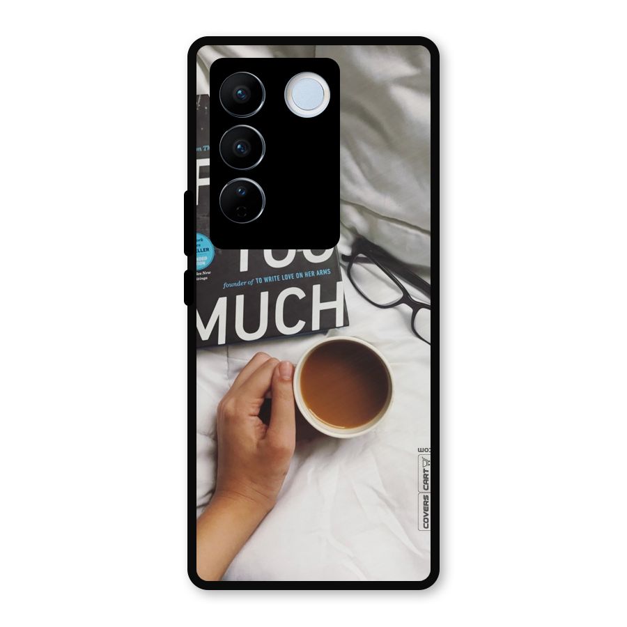 Good Reads And Coffee Metal Back Case for Vivo V27