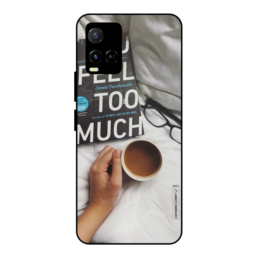 Good Reads And Coffee Metal Back Case for Vivo Y21 2021