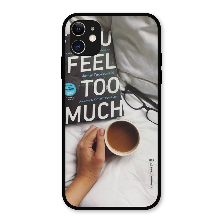 Good Reads And Coffee Metal Back Case for iPhone 11
