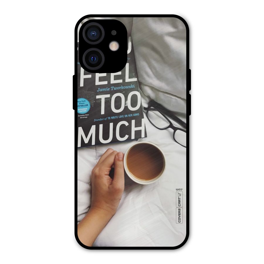 Good Reads And Coffee Metal Back Case for iPhone 12 Mini