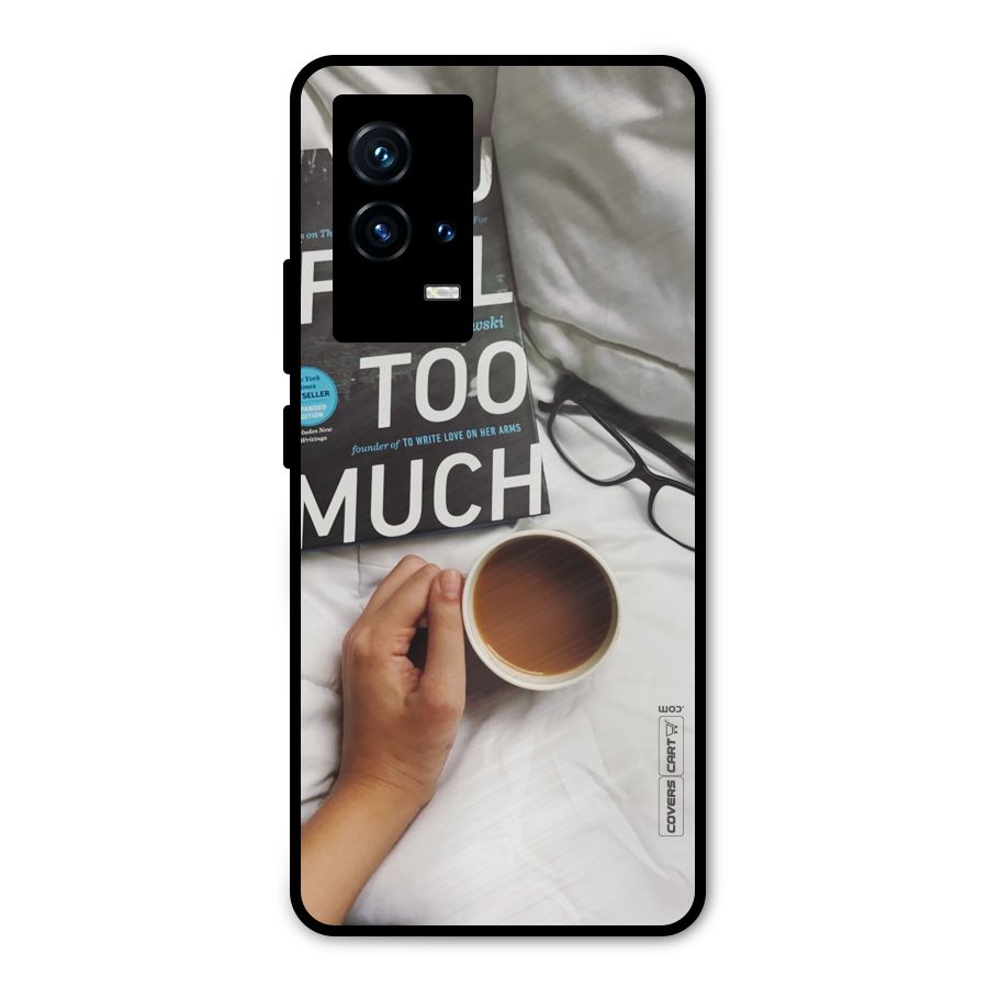 Good Reads And Coffee Metal Back Case for iQOO 9 5G