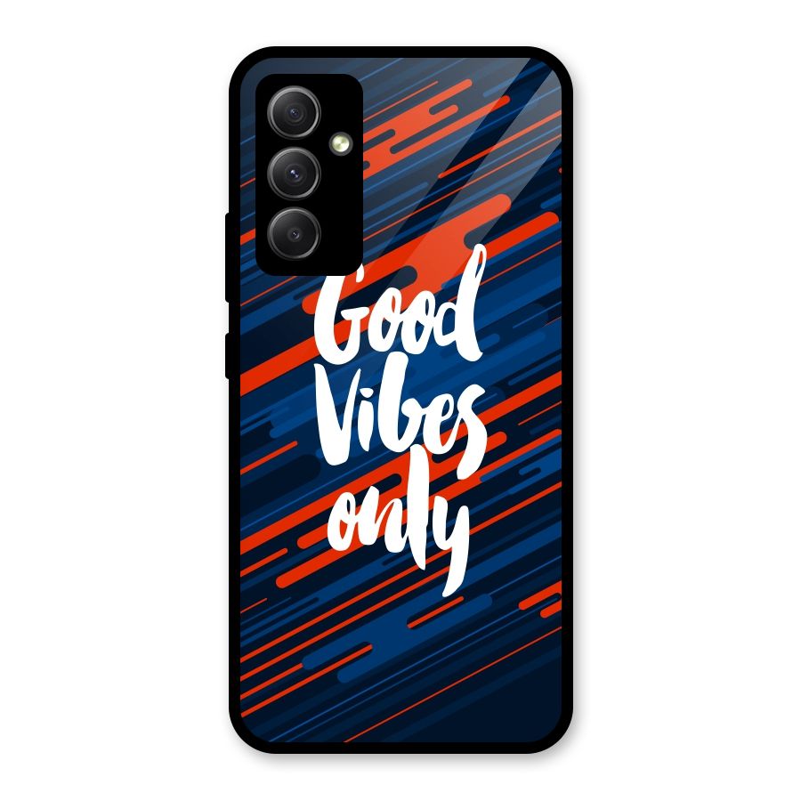 Good Vibes Only Glass Back Case for Galaxy A34