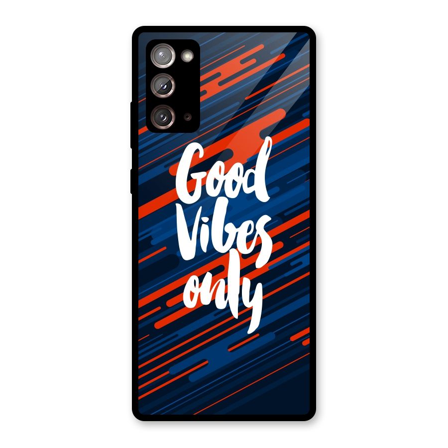 Good Vibes Only Glass Back Case for Galaxy Note 20