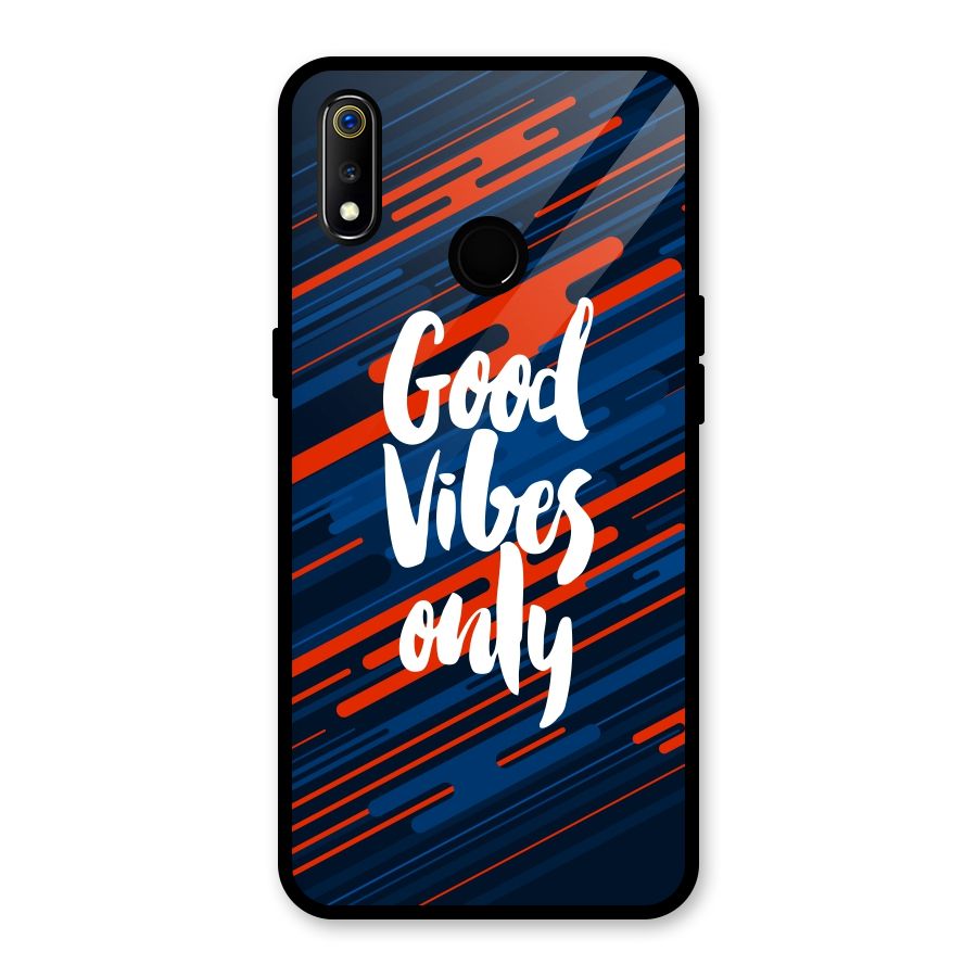 Good Vibes Only Glass Back Case for Realme 3i
