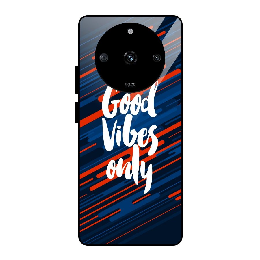 Good Vibes Only Glass Back Case for Realme Narzo 60 5G