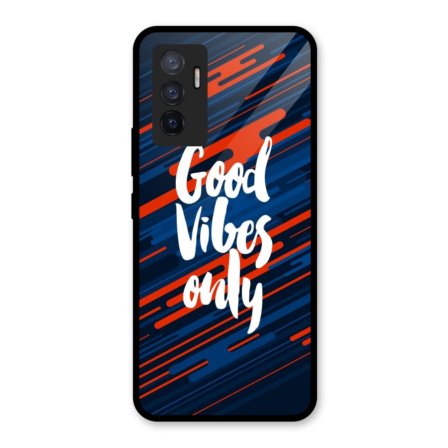 Good Vibes Only Glass Back Case for Vivo V23e