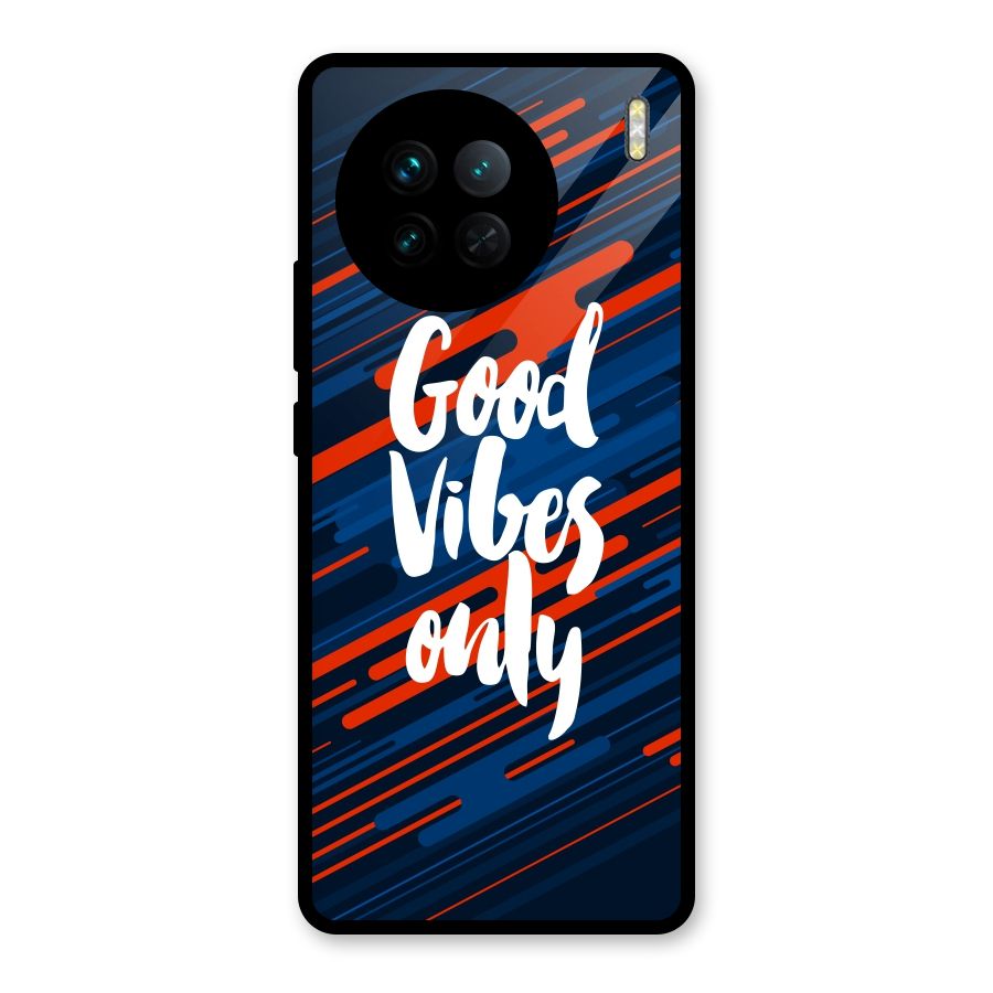 Good Vibes Only Glass Back Case for Vivo X90
