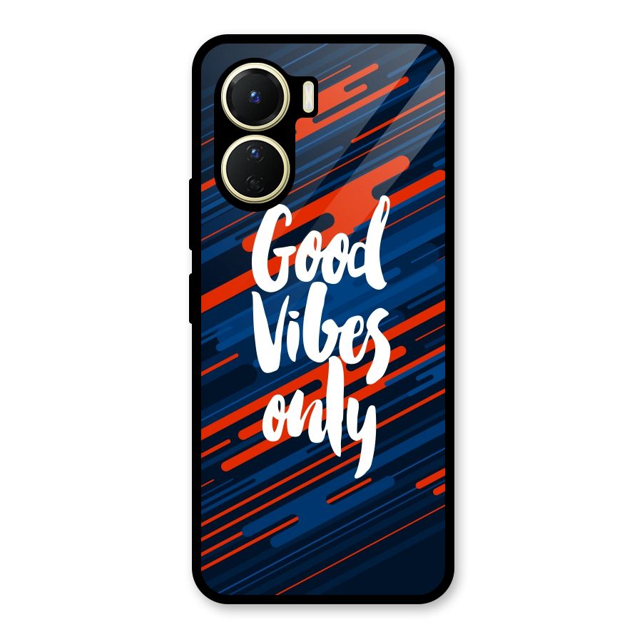Good Vibes Only Glass Back Case for Vivo Y16