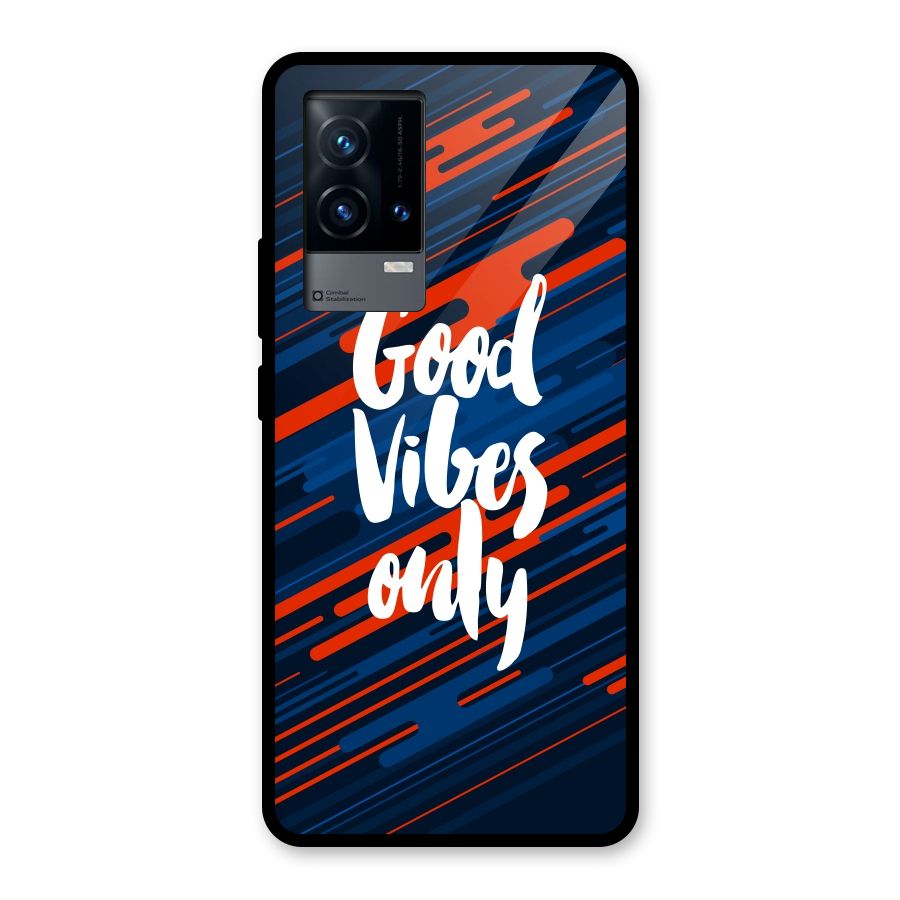 Good Vibes Only Glass Back Case for iQOO 9 5G