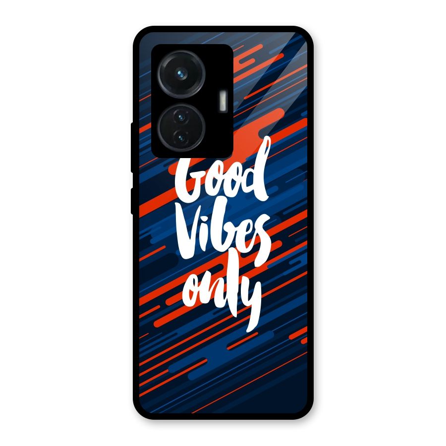 Good Vibes Only Glass Back Case for iQOO Z6 44W