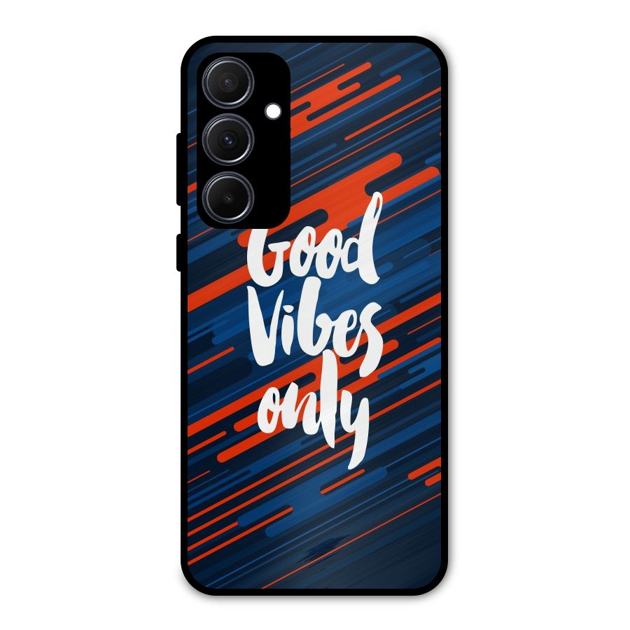 Good Vibes Only Metal Back Case for Galaxy A35