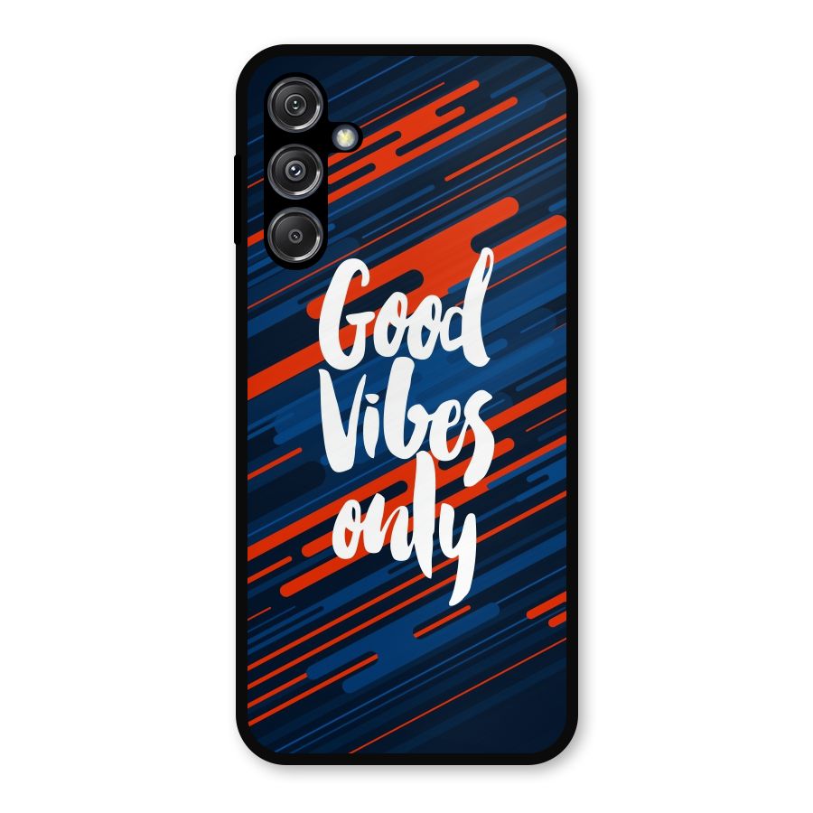 Good Vibes Only Metal Back Case for Galaxy M34 5G