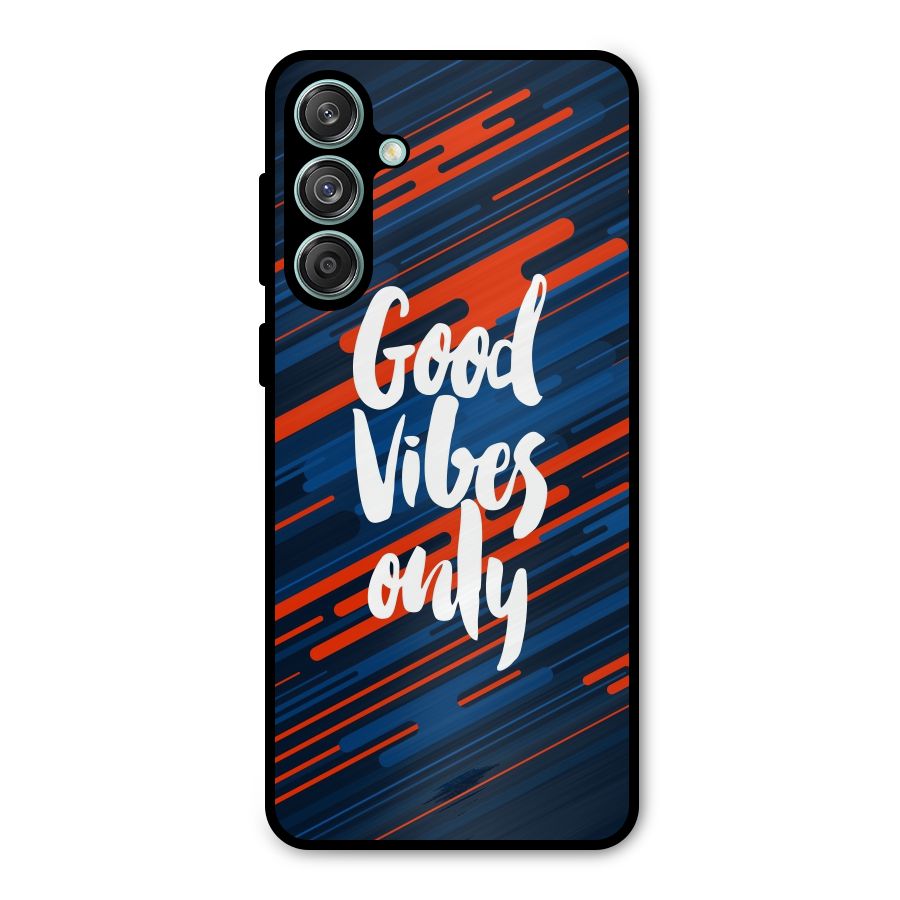 Good Vibes Only Metal Back Case for Galaxy M55 5G
