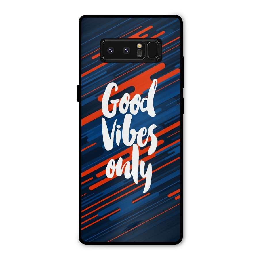 Good Vibes Only Metal Back Case for Galaxy Note 8