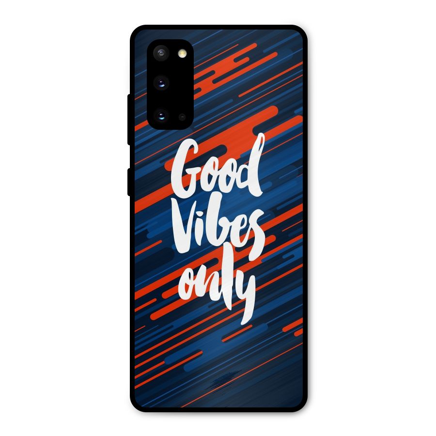 Good Vibes Only Metal Back Case for Galaxy S20
