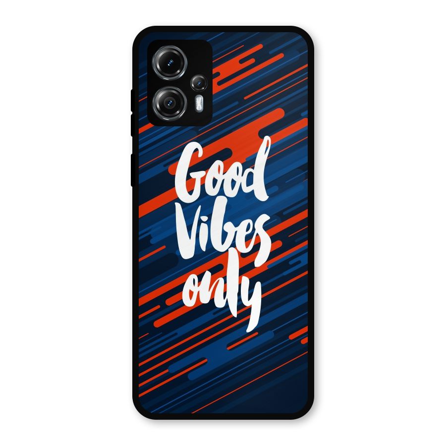 Good Vibes Only Metal Back Case for Moto G13
