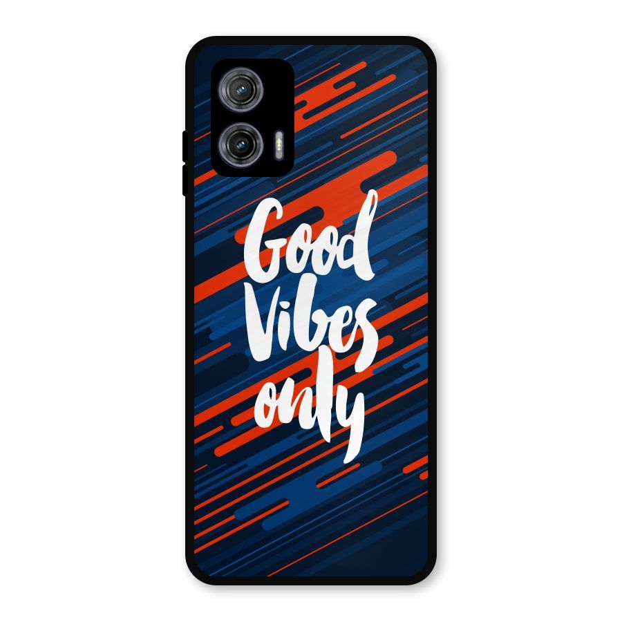 Good Vibes Only Metal Back Case for Moto G73