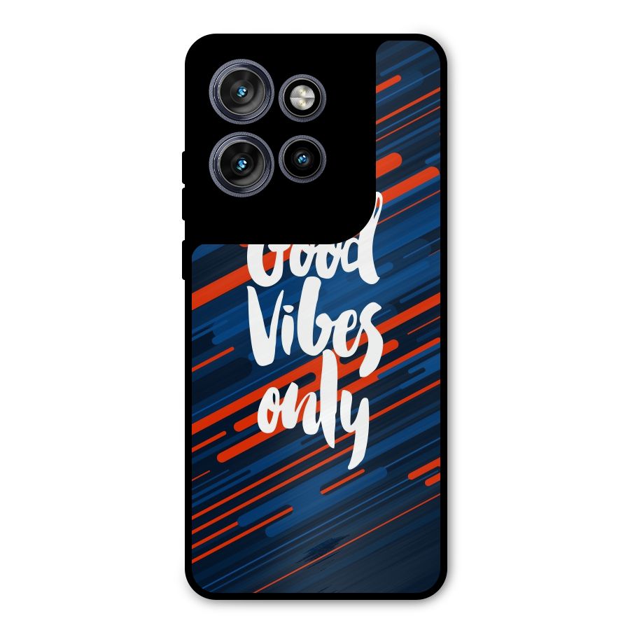 Good Vibes Only Metal Back Case for Motorola Edge 50 Neo