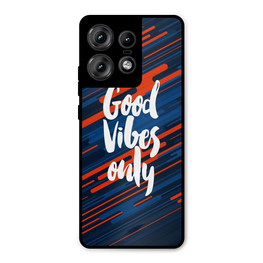 Good Vibes Only Metal Back Case for Motorola Edge 50 Pro