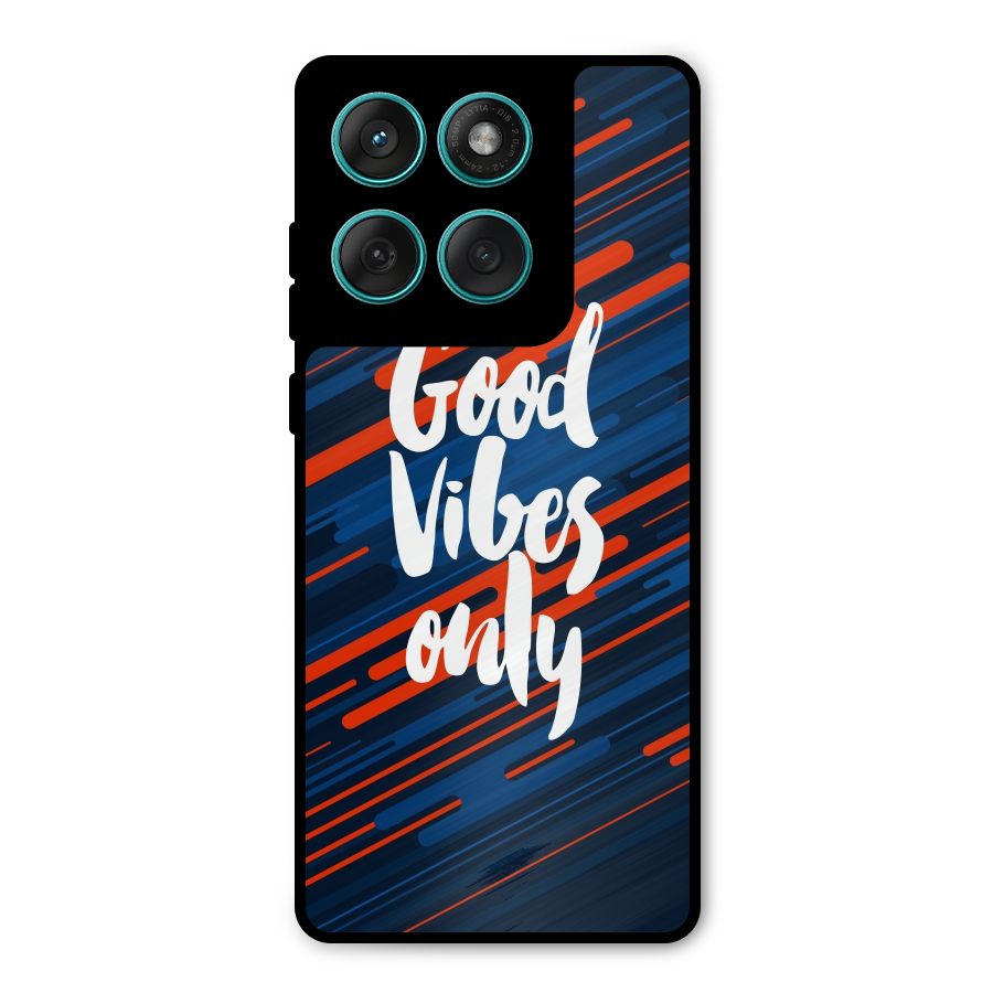 Good Vibes Only Metal Back Case for Motorola Edge 60