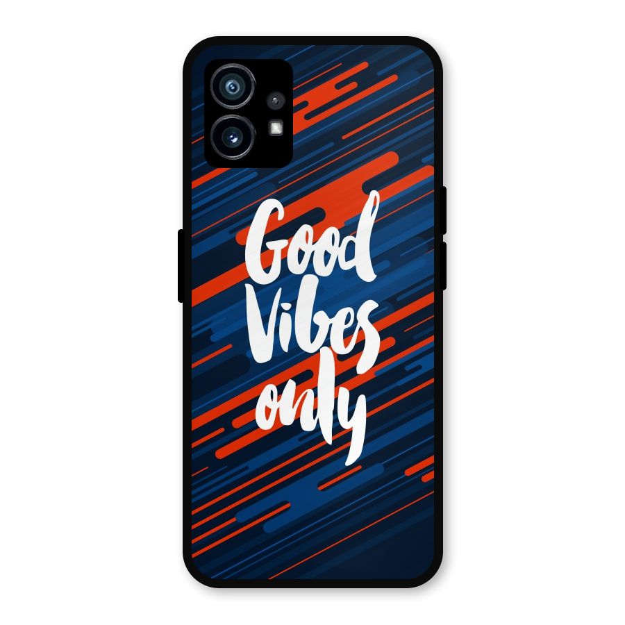 Good Vibes Only Metal Back Case for Nothing Phone 1