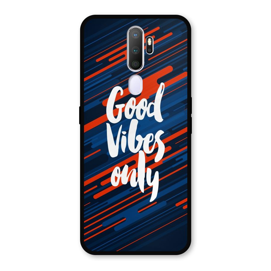 Good Vibes Only Metal Back Case for Oppo A9 (2020)