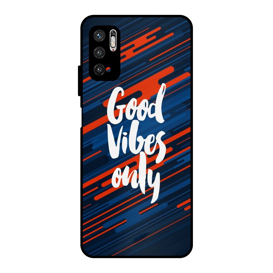 Good Vibes Only Metal Back Case for Poco M3 Pro 5G