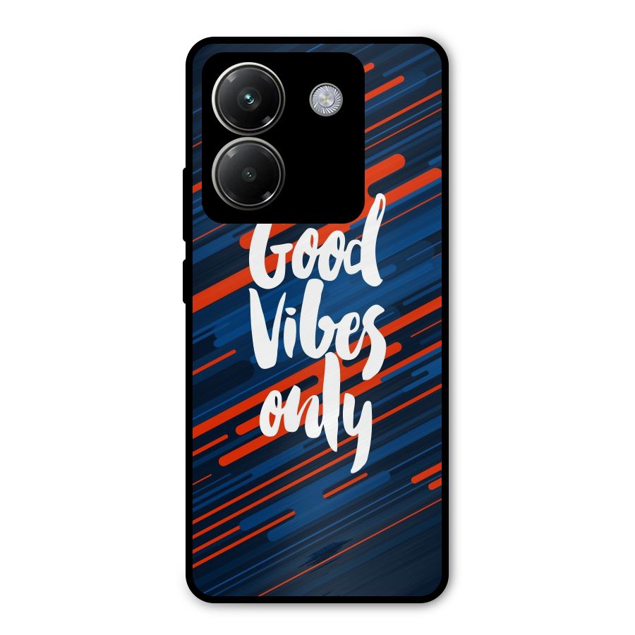 Good Vibes Only Metal Back Case for Poco M7 Pro 5G