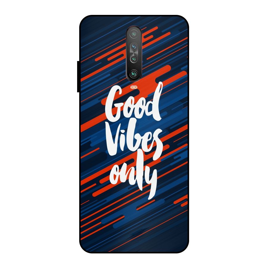 Good Vibes Only Metal Back Case for Poco X2
