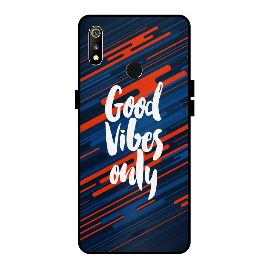 Good Vibes Only Metal Back Case for Realme 3