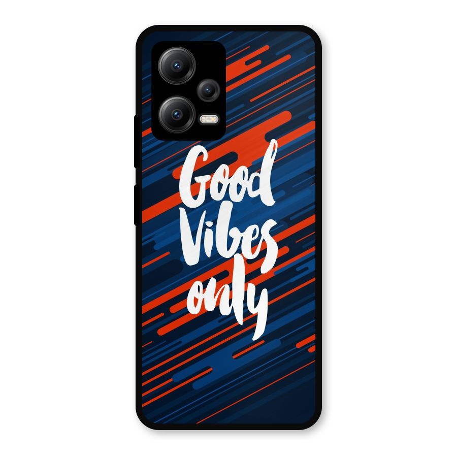 Good Vibes Only Metal Back Case for Redmi Note 12 5G