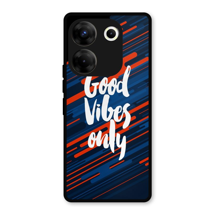 Good Vibes Only Metal Back Case for Tecno Camon 20
