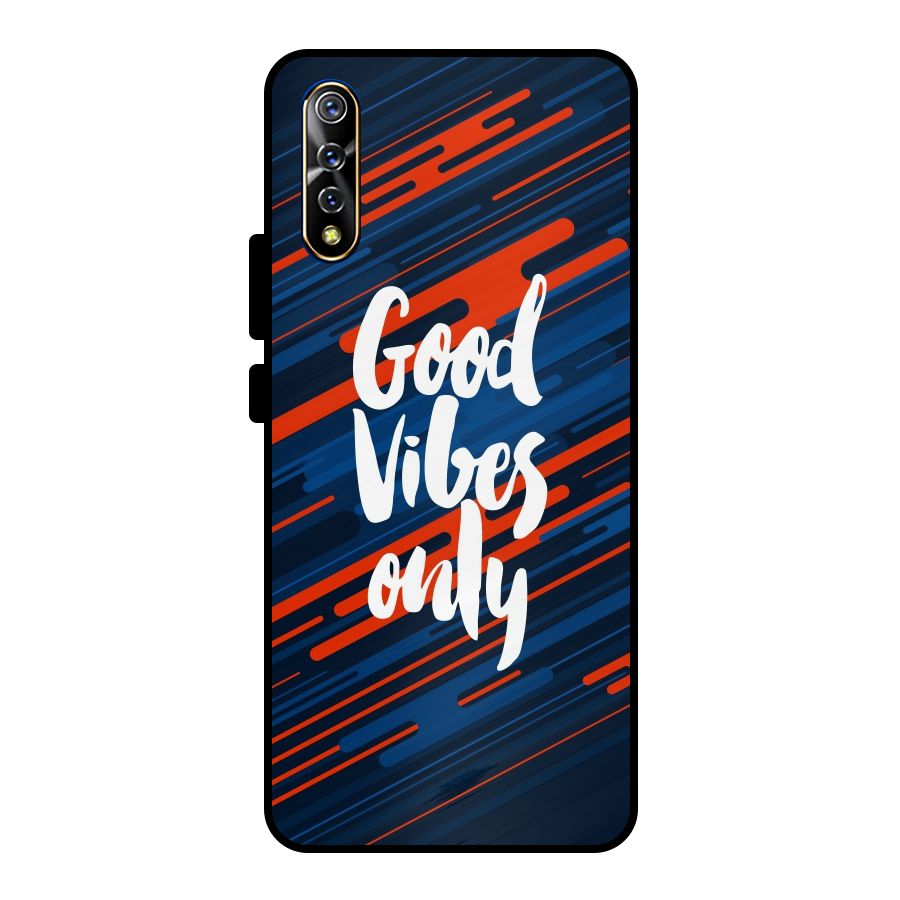 Good Vibes Only Metal Back Case for Vivo S1
