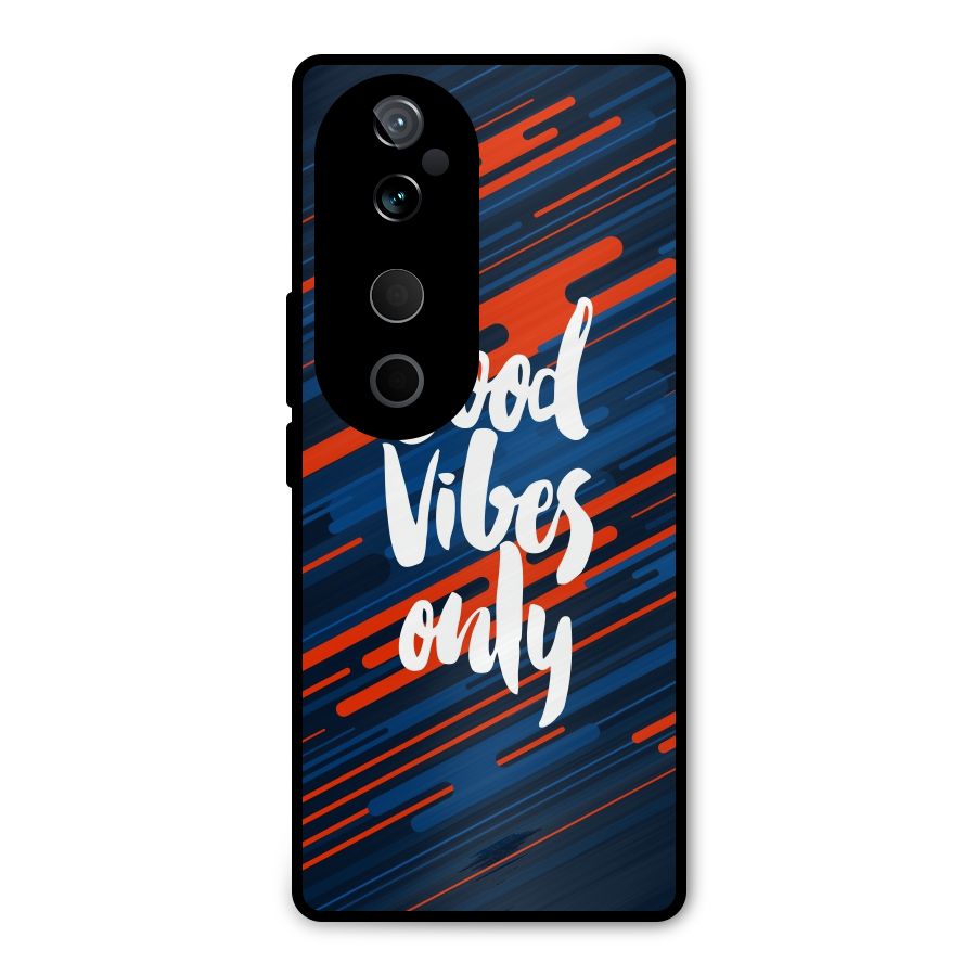 Good Vibes Only Metal Back Case for Vivo T3 Ultra