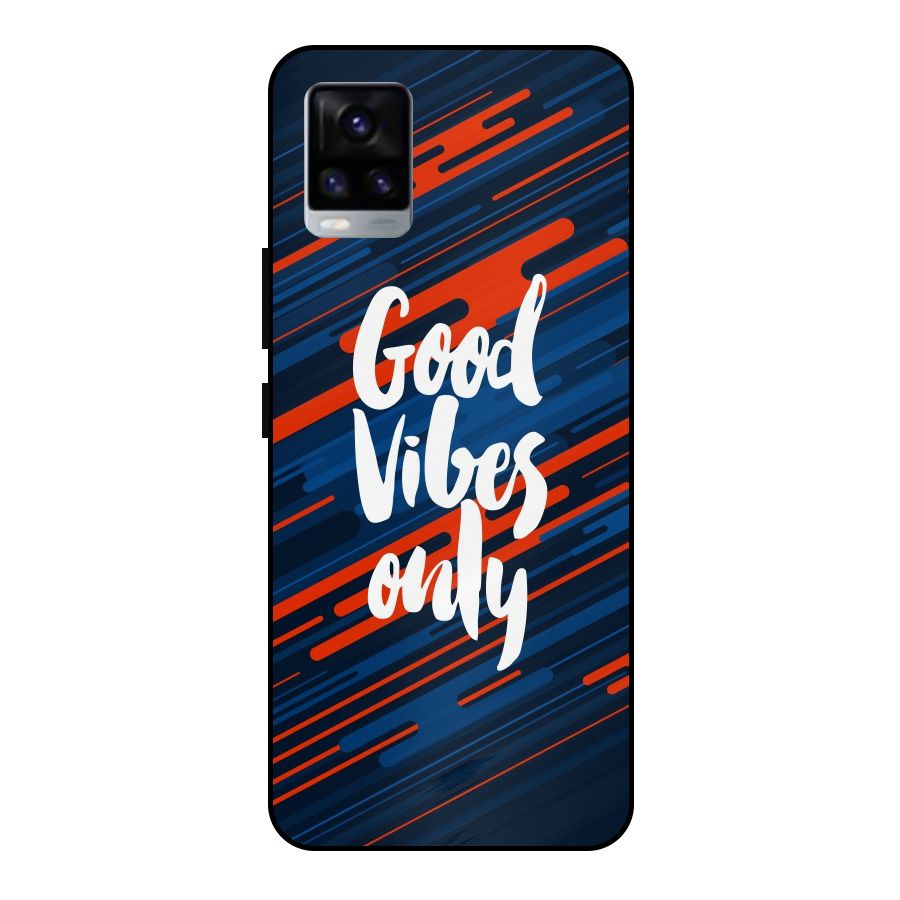 Good Vibes Only Metal Back Case for Vivo V20 2021