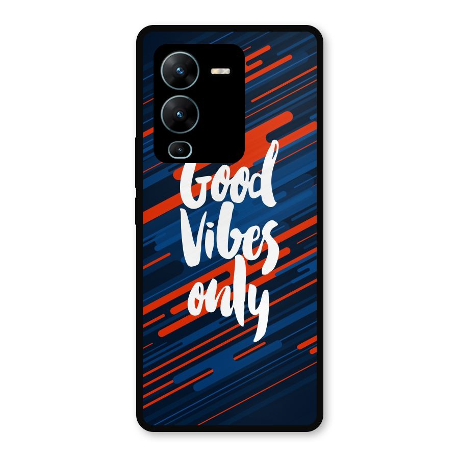 Good Vibes Only Metal Back Case for Vivo V25 Pro